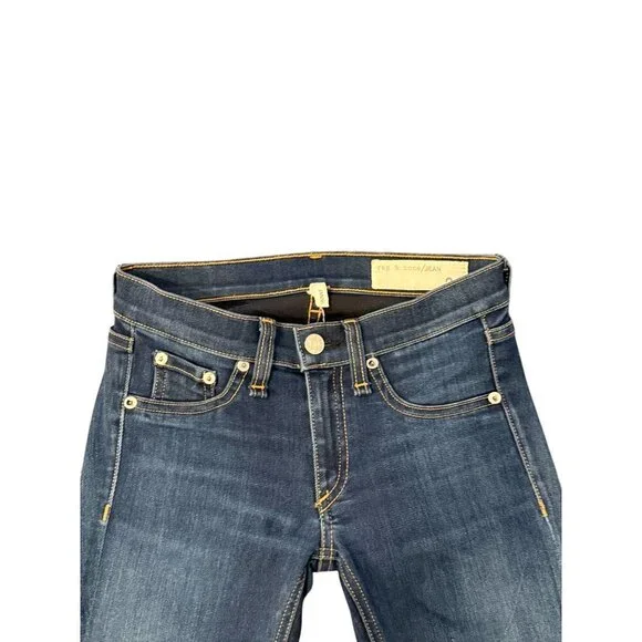 Rag & Bone Skinny Fit Womens Jeans Size 24 Medium Wash Denim Classic Style - Picture 2 of 7